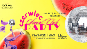 Dolnac Social Club oferuje szereg wydarzeń między innymi Social Party podczas którego będzie można potańczyć, pośpiewać i pobawić się w Tarnowskich Górach.